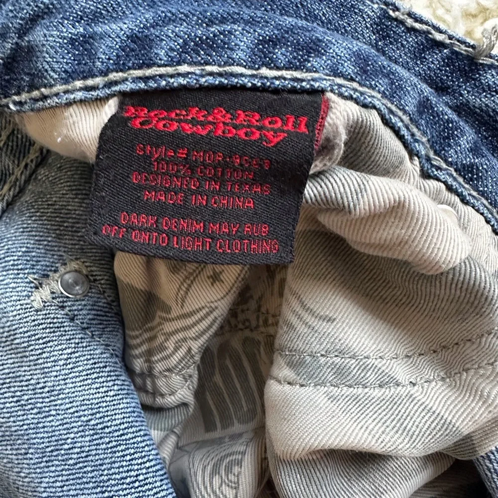 Rock & Roll Cowboy Jeans 36x36 Men Blue Denim bootleg